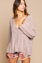 Load image into Gallery viewer, Distressed Knit Sweater
