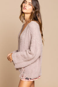 Distressed Knit Sweater