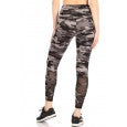 High Waist Tummy Control Sports Leggings With Pockets & Mesh Panels With Crossed Straps