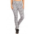 Solid Fleece Lined Sports Leggings With Side Pockets