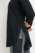 Load image into Gallery viewer, Long Sleeve Flow Top with Side Slits
