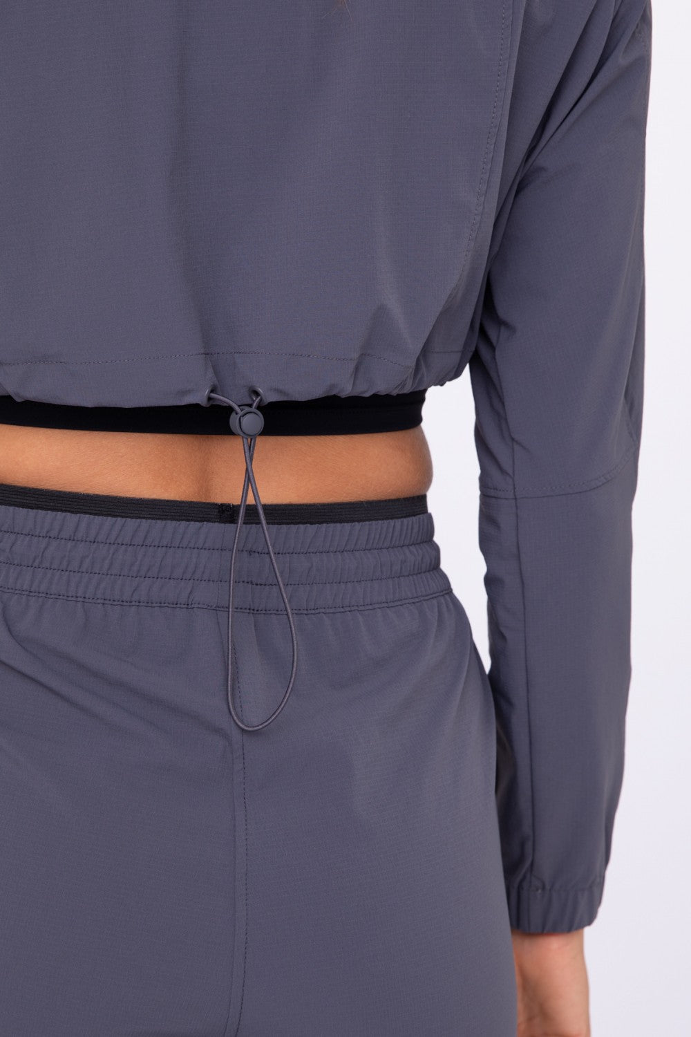 Toggle Hem Cropped Active Jacket (AJ-B0353)