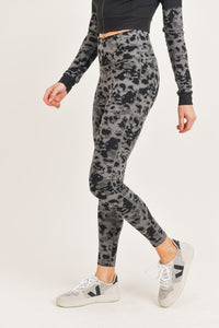 Textured Spotted Jacquard Highwaist Leggings