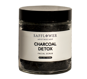 Charcoal Safflower Pulp Detox Facial Scrub