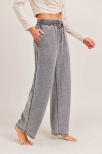 Fuzzy Mineral-Washed Lounge Pants