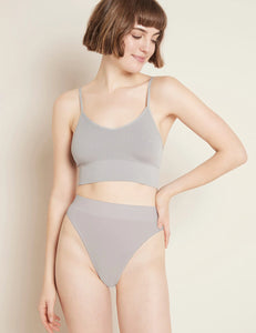 LYOLYTE Ribbed High Leg Brief - Mist