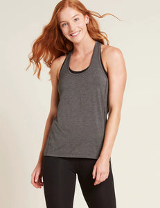 Racerback Active Tank - Light Grey Marl