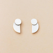 Load image into Gallery viewer, Refined Earring Collection - Eclipse Stud/Sterling Silver
