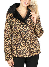 Load image into Gallery viewer, BLACK CHEETAH COAT
