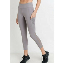 Load image into Gallery viewer, Moto Ribbed Splice Mesh Pocket Full Leggings - Mauve
